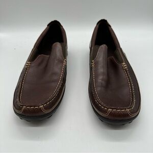 Cole Haan Rich Brown Leather Slip-On Loafers 10.5